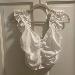 SHE + SKY white blouse size small